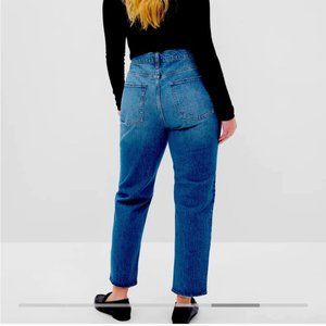 GAP Cheeky Straight High Rise Cropped Button Fly Jeans size 31 / 12